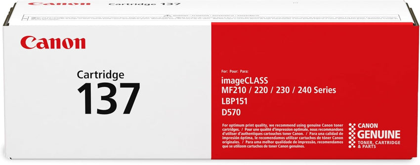 Canon 137 Black Toner Cartridge Compatible with Lbp151Dw, MF210 Series, MF220 Series, MF230 Series, MF240 Series, D570