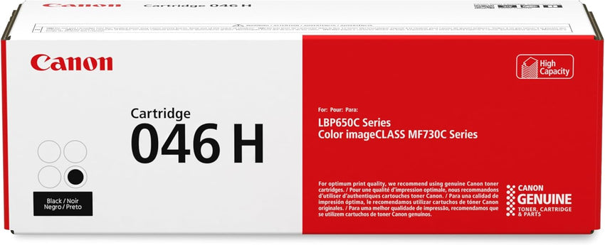 Canon 046 Black Toner Cartridge High Capacity Compatible with Lbp654Cdw, Mf731Cdw, Mf733Cdw, Mf735Cdw