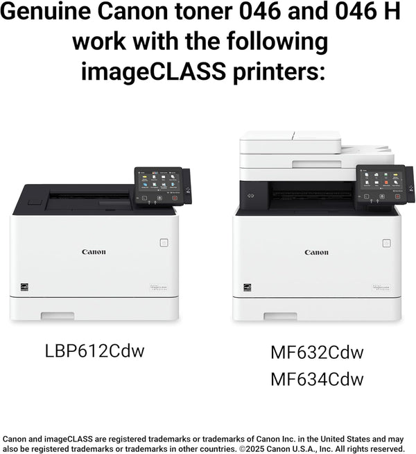 Canon 046 Black Toner Cartridge High Capacity Compatible with Lbp654Cdw, Mf731Cdw, Mf733Cdw, Mf735Cdw