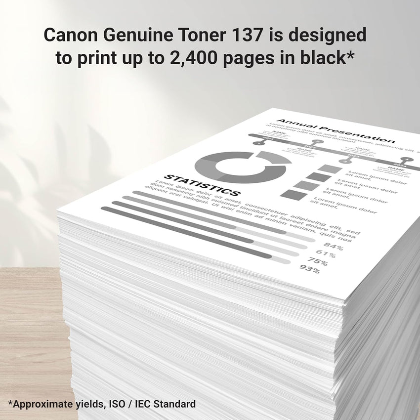 Canon 137 Black Toner Cartridge Compatible with Lbp151Dw, MF210 Series, MF220 Series, MF230 Series, MF240 Series, D570