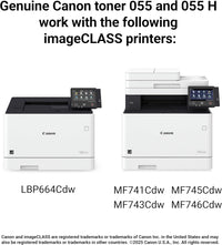 Canon 055 Magenta Toner Cartridge Compatible with Lbp664Cdw, Mf741Cdw, Mf743Cdw, Mf745Cdw, Mf746Cdw