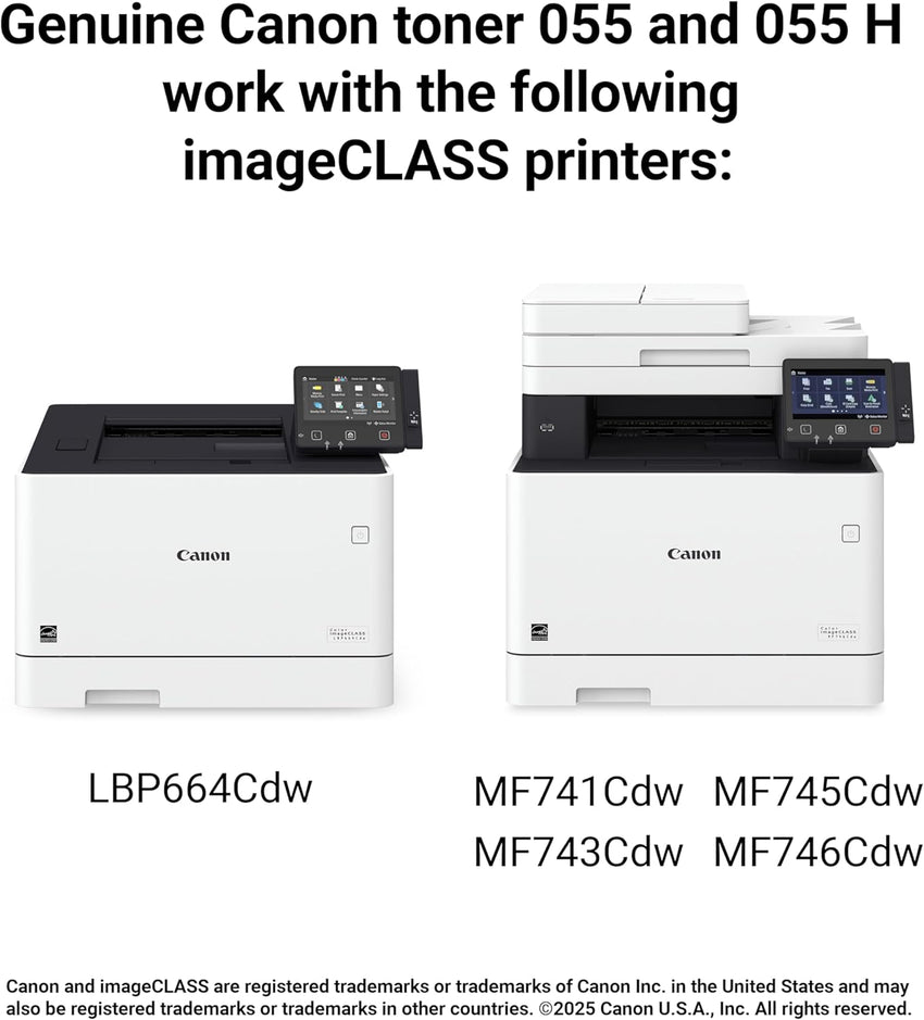 Canon 055 Magenta Toner Cartridge Compatible with Lbp664Cdw, Mf741Cdw, Mf743Cdw, Mf745Cdw, Mf746Cdw