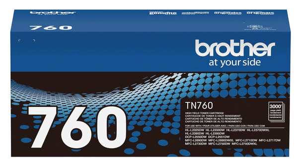 Brother TN-760 High Yield Black Toner Cartridge