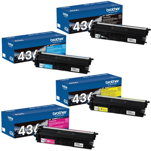 Brother TN436 High Yield Toner Cartridge 4-PACK